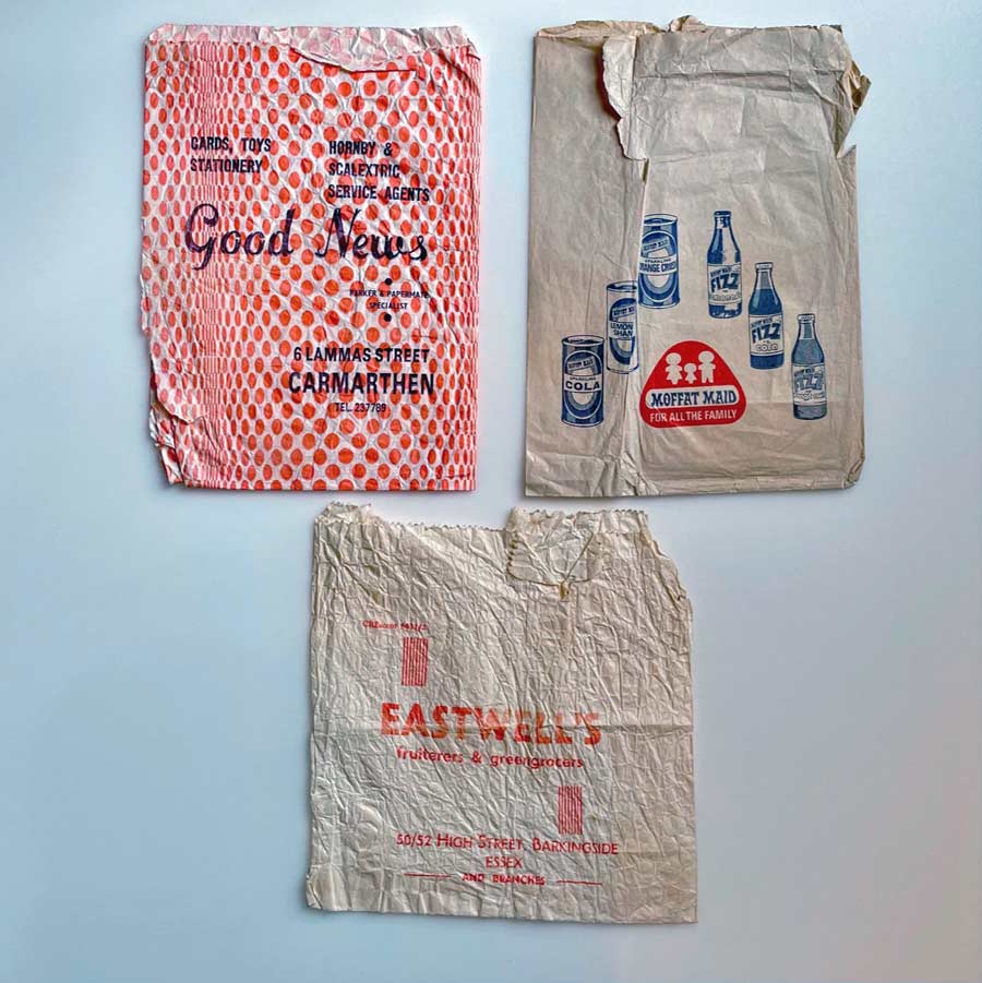 Vintage paper on sale bag