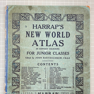 Atlas Cover, Ephemera, Vintage Card for Art and Scrapbooking