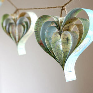 Paper Map Garland