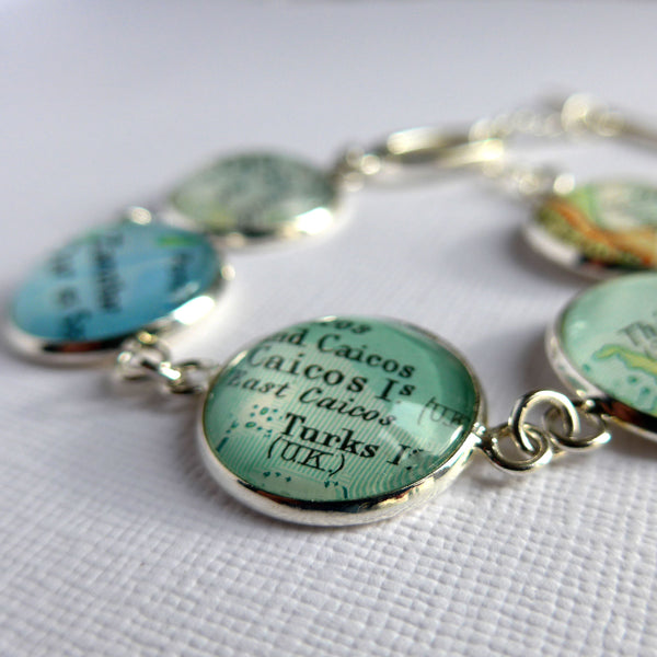 Personalised Map Bracelet