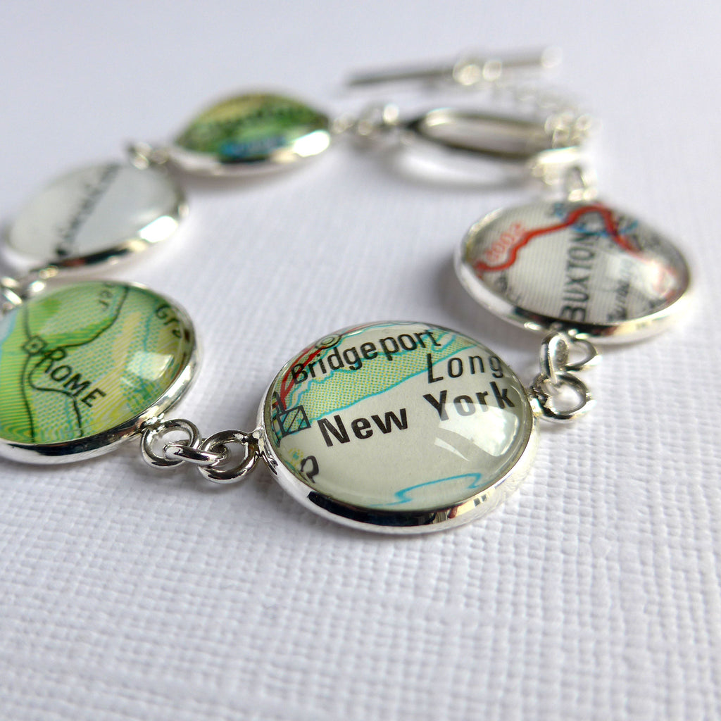 Personalised Map Bracelet