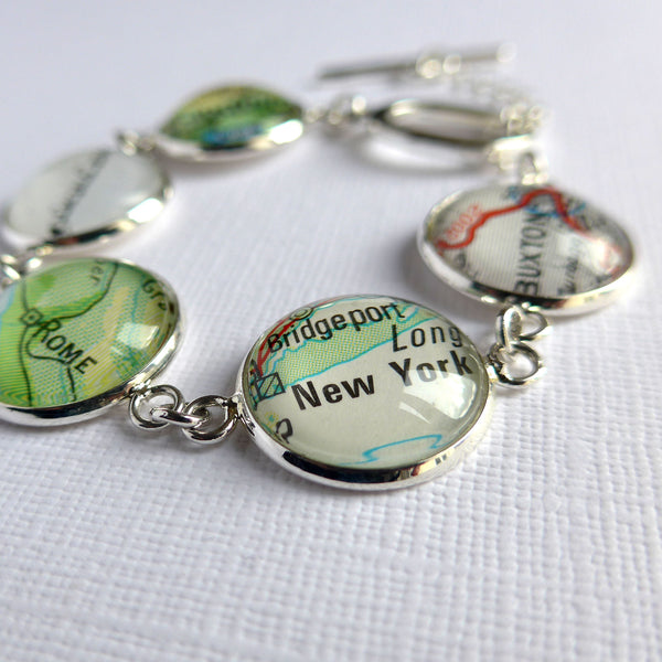 Personalised Map Bracelet