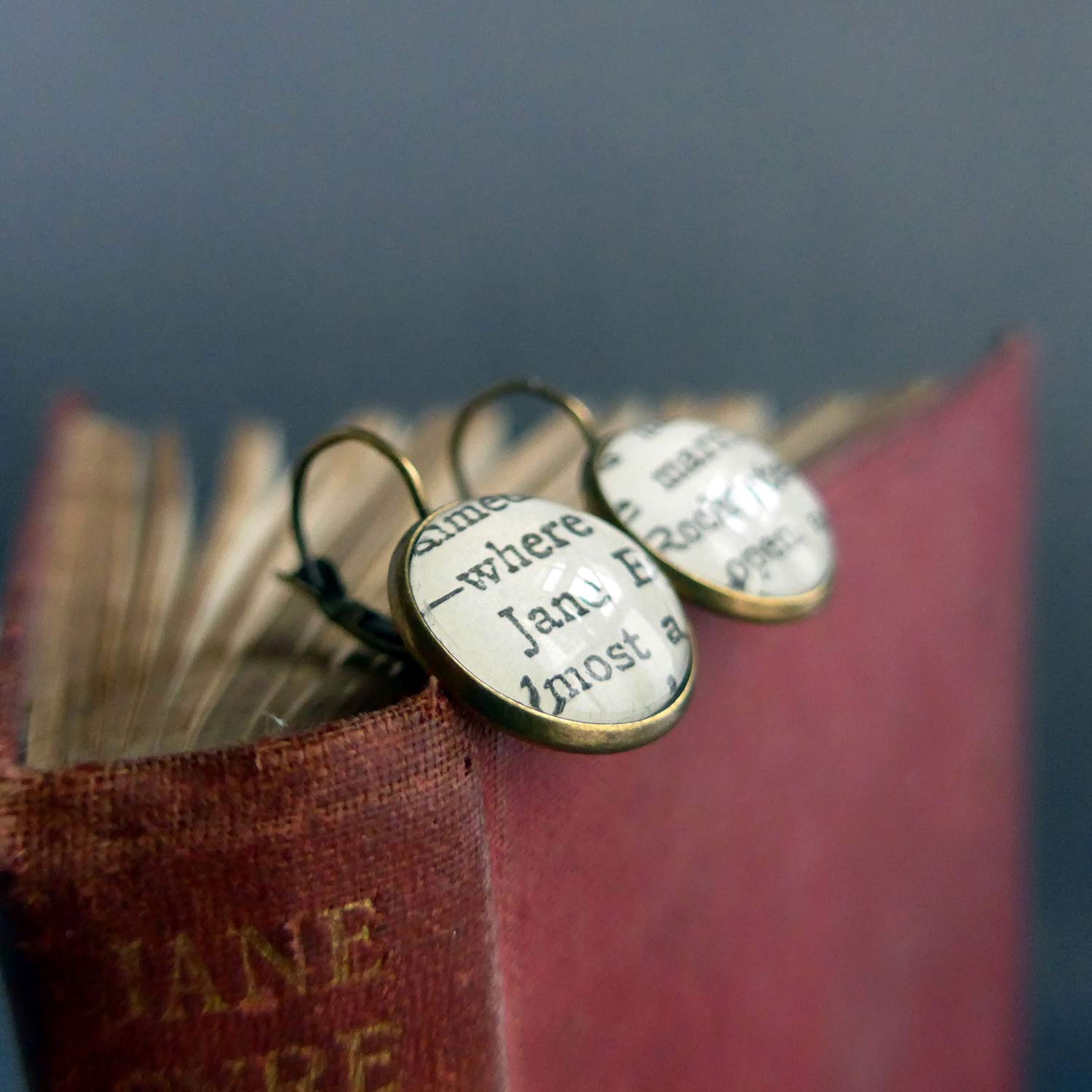 Jane Eyre Novel Earrings