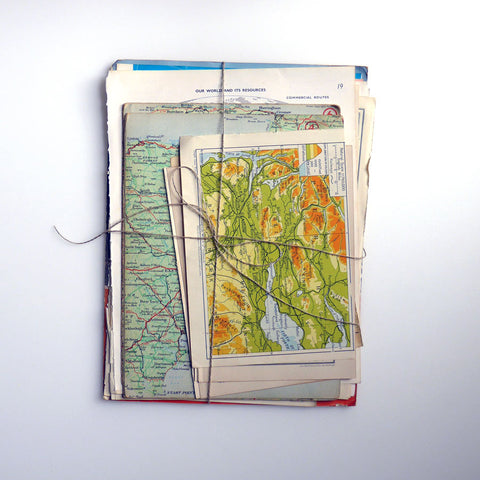 Ephemera Pack  - Vintage and Antique Maps
