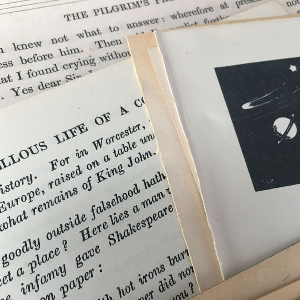 Ephemera Pack - Antique and Vintage Novels and Books