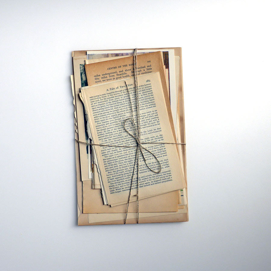 Ephemera Pack - Antique and Vintage Novels and Books