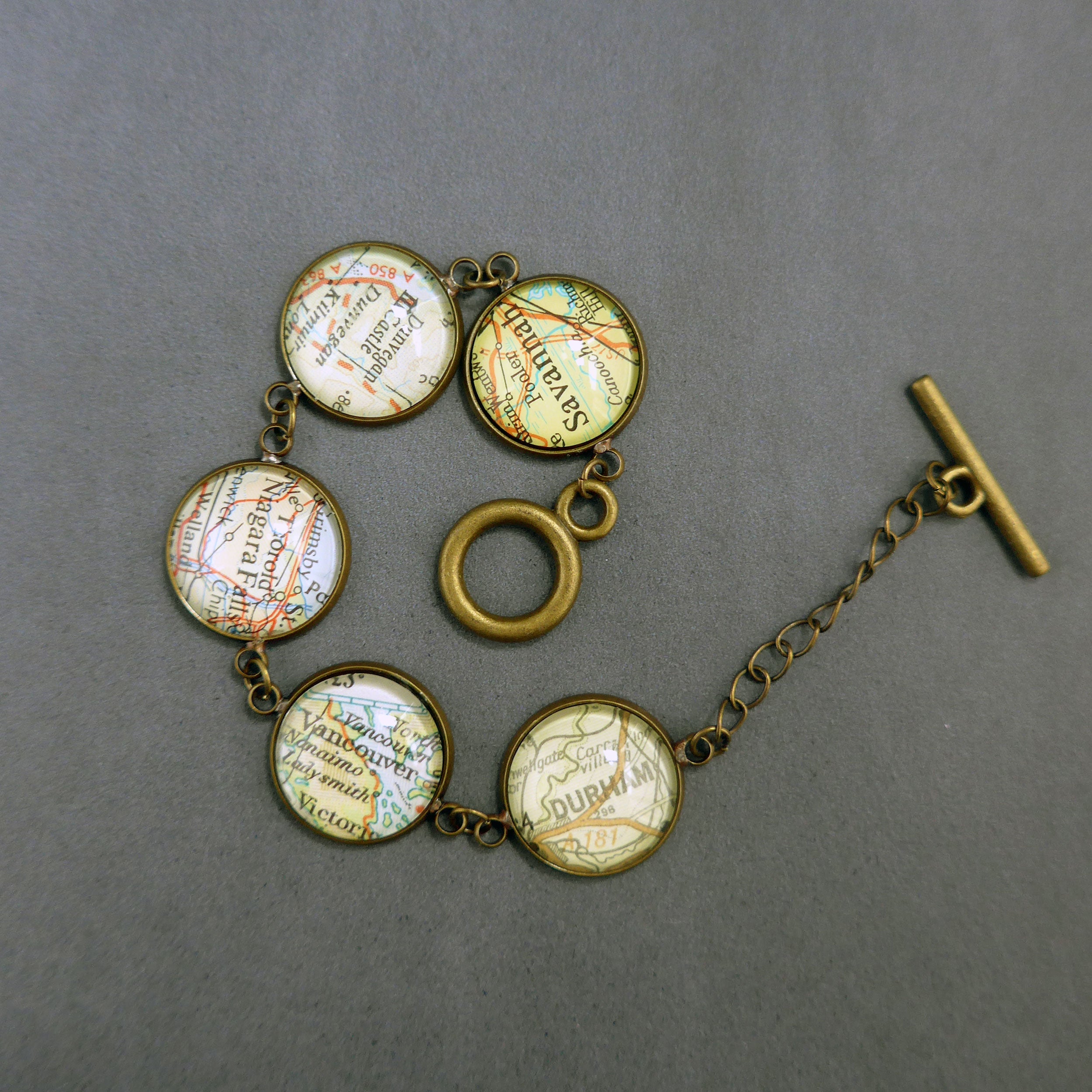 Personalised Map Bracelet
