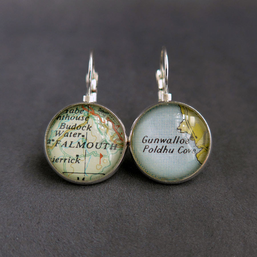 Personalised Map Earrings