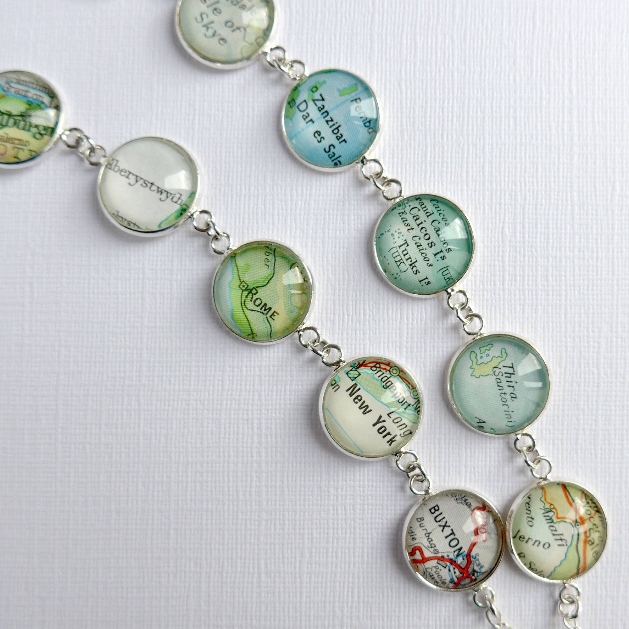 Personalised Map Bracelet