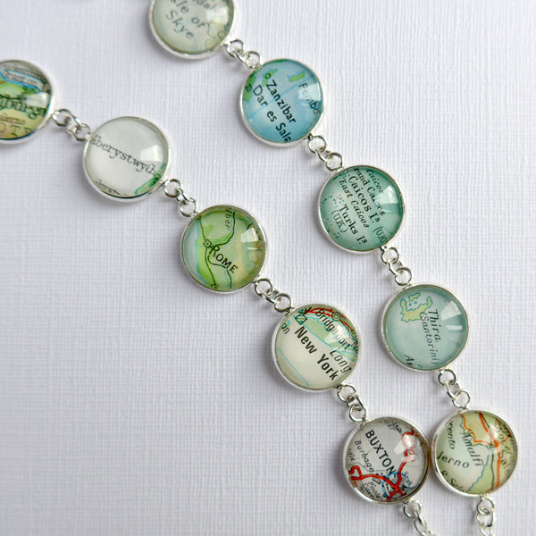 Personalised Map Bracelet
