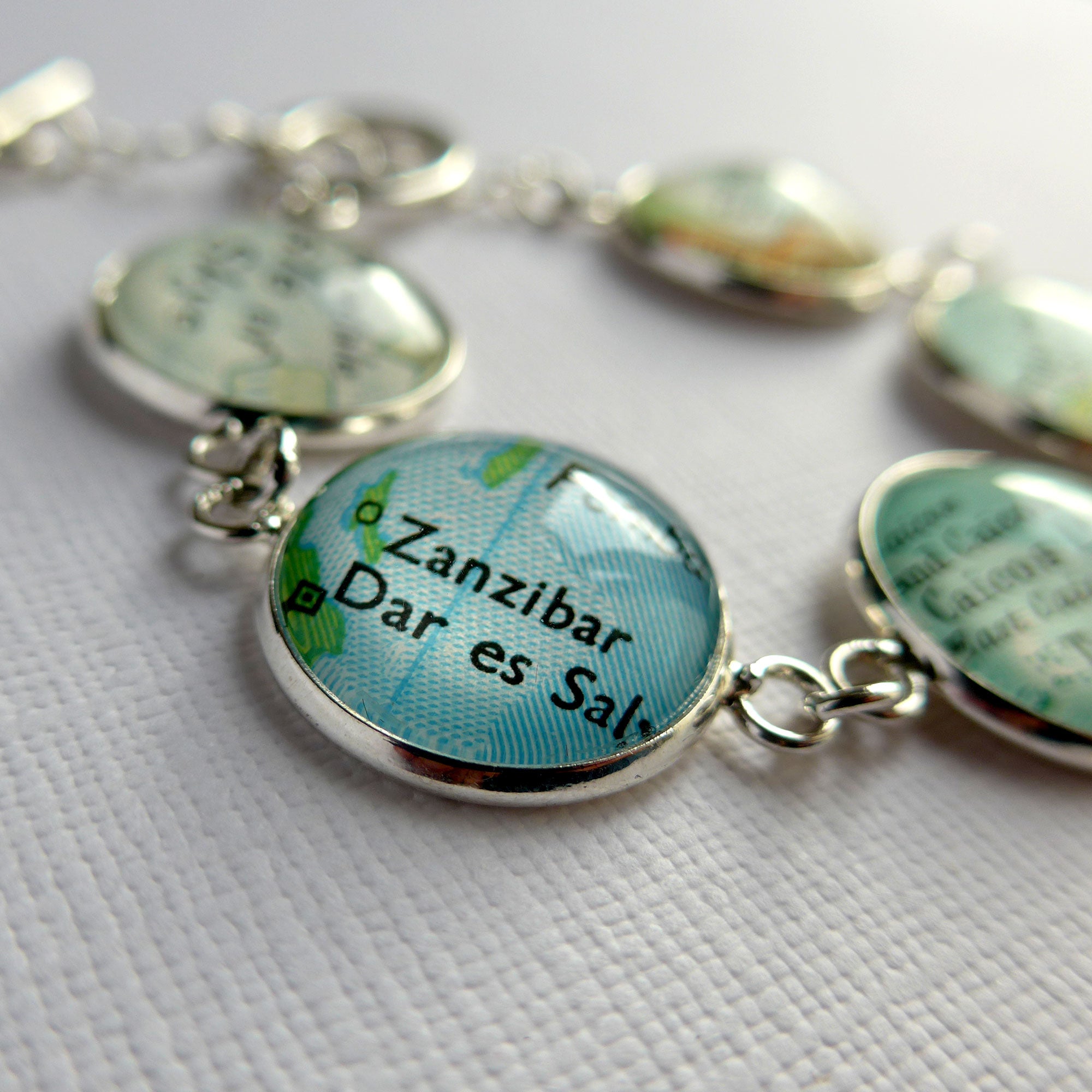 Personalised Map Bracelet
