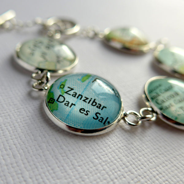 Personalised Map Bracelet