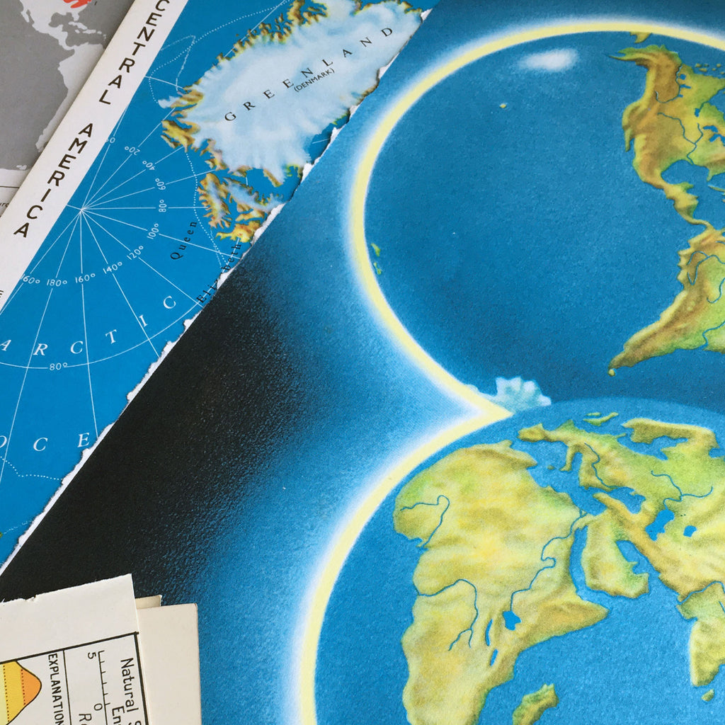 Ephemera Pack  - Vintage and Antique Maps