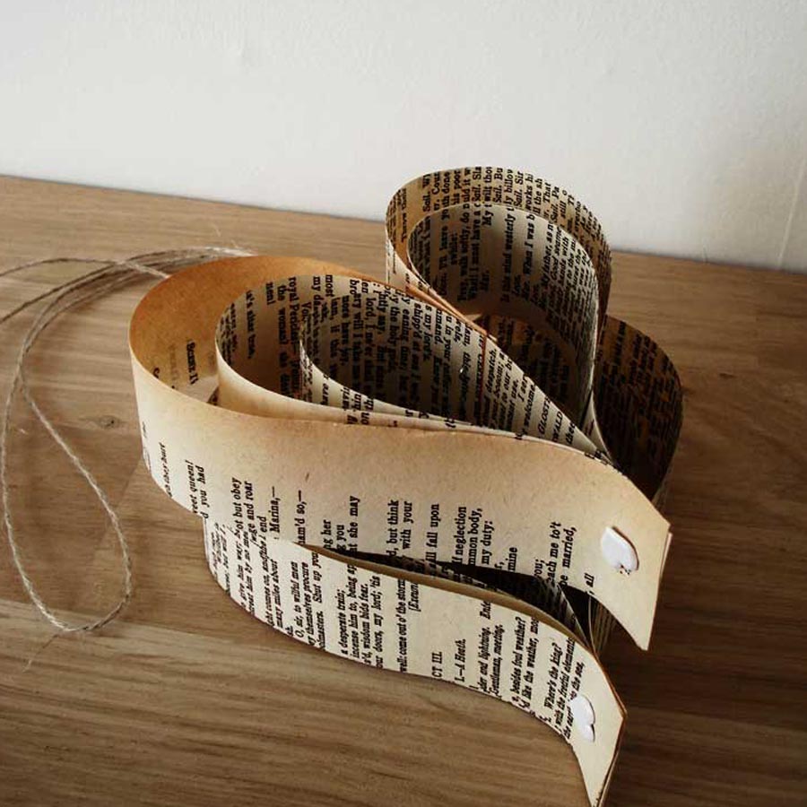 Shakespeare Wedding Decorations, Vintage Book Pew End Decor