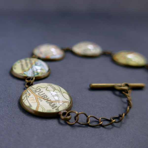 Personalised Map Bracelet